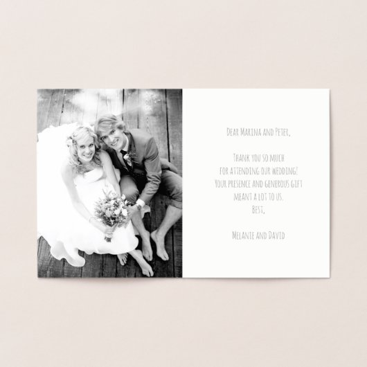  anker nautisch bruiloft zilver folie kaarten (Binnen)