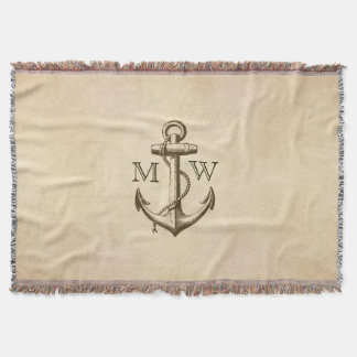 Anker, Nautisch monogram Deken