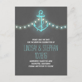  anker nautisch Sla de datum briefkaarten