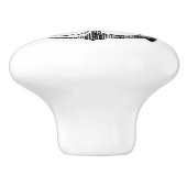 Anker -  nautisch thema keramische knop (Zijkant)