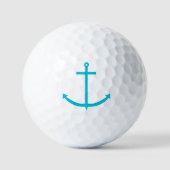 anker nautisch turkoois golfballen (Voorkant)