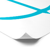 anker nautisch turkoois poster (Hoek)