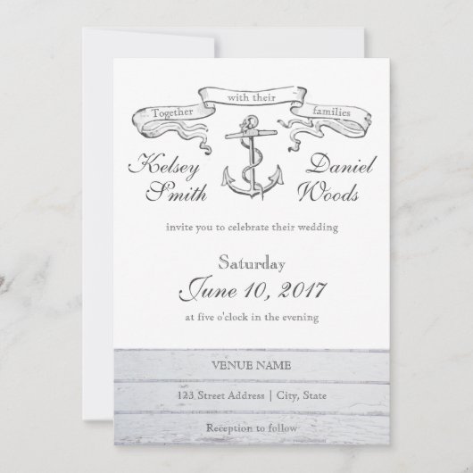  anker Nautisch | Uitnodiging tot weddenschappen (Voorkant)