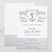  anker Nautisch | Uitnodiging tot weddenschappen (Voorkant / Achterkant)