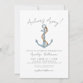 Anker Nautische Baby Shower Kaart (Voorkant)