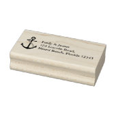 Anker nautische bruiloft retour adres rubberstempel (Stempel)