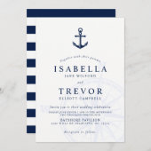 anker nautische bruiloft uitnodiging (Voorkant / Achterkant)