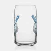 Anker nautische roeiriemen 1st Mate gepersonalisee Blikvorm Glas (Links)