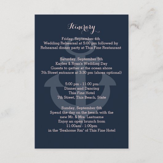 Anker Navy Blauw Intrinair Informatiekaartje (Voorkant)