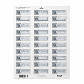 Anker Navy Blue en Grey Zig Zag Etiket (Full Sheet)