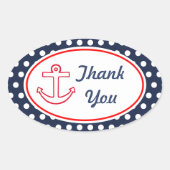 Anker Navy Stippen Bedankt Stickers (Voorkant)