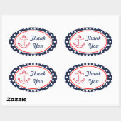 Anker Navy Stippen Bedankt Stickers (Vel)