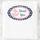 Anker Navy Stippen Bedankt Stickers (Tas)
