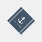  anker- of familienaam Nautisch Servet (Hoek)