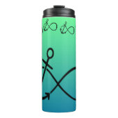 Anker, oneindig & halfdubbelkleurig thermosbeker (Voorkant)