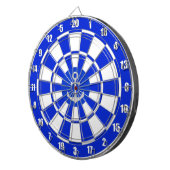 Anker op blauwe en witte dartbord (Voorkant Rechts)