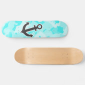 Anker op Celeste Camo; Camouflage Persoonlijk Skateboard (Horizontaal)