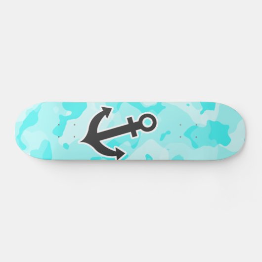 Anker op Celeste Camo; Camouflage Persoonlijk Skateboard (Horizontaal)