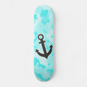 Anker op Celeste Camo; Camouflage Persoonlijk Skateboard (Voorkant)
