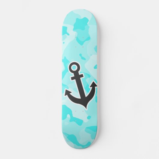 Anker op Celeste Camo; Camouflage Persoonlijk Skateboard (Voorkant)