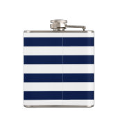 Anker op de Nautical Blue and White Stripes Sailor Heupfles (Achterkant)