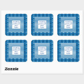 Anker op maat geschenkstickers vierkante sticker (Vel)