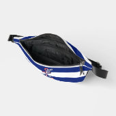 Anker op Nautical Navy Blue Stripes Print Heuptasje (Open)