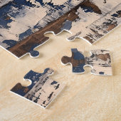 Anker op rustieke houten planken legpuzzel (Zijkant)