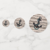 Anker op Woodenplank Confetti (Voorkanten)