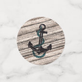 Anker op Woodenplank Confetti (Kleine voorkant)