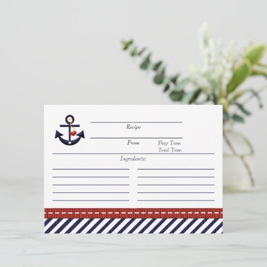 Anker Receptkaart (Staand voorkant)