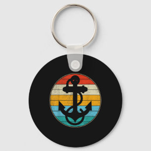 Anker Retro Vintage Zeilen Zeil Scheepvaart Kapite Sleutelhanger