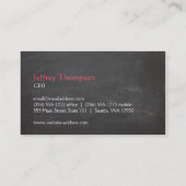 Anker (rood) visitekaartje (Achterkant)