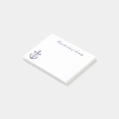 Anker Sailor nautische oceaan boot gepersonaliseer Post-it® Notes (Schuin)