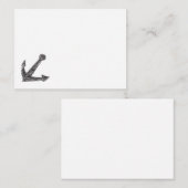 Anker schattig ontwerp notitiekaartje (Voorkant / Achterkant)