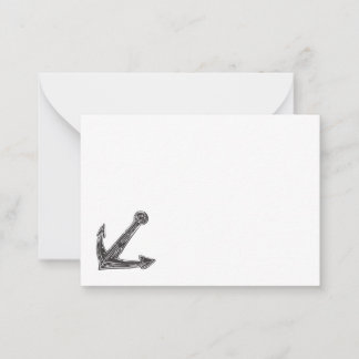 Anker schattig ontwerp notitiekaartje