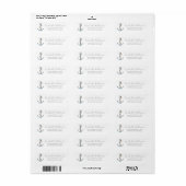 Anker Scheepvaart Retouradres Etiket (Full Sheet)
