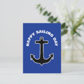 ANKER Silhouette - maritiem ontwerp 1 Briefkaart (Staand voorkant)