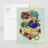 Anker, slik en Rozen Briefkaart (Voorkant / Achterkant)