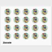 Anker, slik en Rozen Ronde Sticker (Vel)