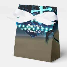 Anker Strandlichten & Palmboom Favor Dozen Bedankdoosjes