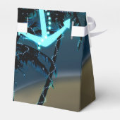 Anker Strandlichten & Palmboom Favor Dozen Bedankdoosjes (Achterkant)