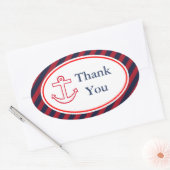 Anker Strepen Bedankt Stickers (Envelop)