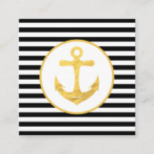 Anker & Strepen | Nautisch thema | Kaart behuizing (Voorkant)