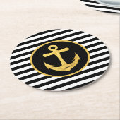 Anker & Strepen | Nautisch thema | ONDERZETTERS (Gebogen)