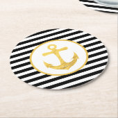Anker & Strepen | Nautisch thema | ONDERZETTERS (Gebogen)
