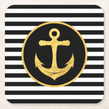 Anker & Strepen | Nautisch thema | ONDERZETTERS