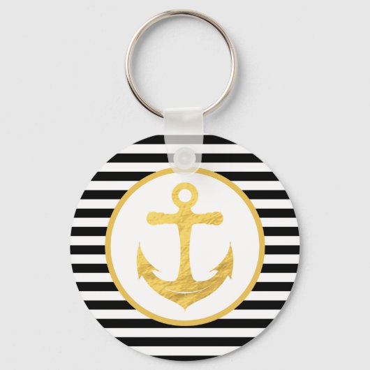 Anker & Strepen | Nautisch thema | SLEUTELHANGER (Voorkant)