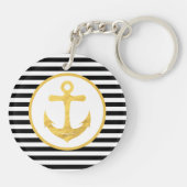 Anker & Strepen | Nautisch thema | SLEUTELHANGER (Achterkant)