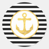Anker & Strepen | Nautisch thema | STICKERS (Voorkant)